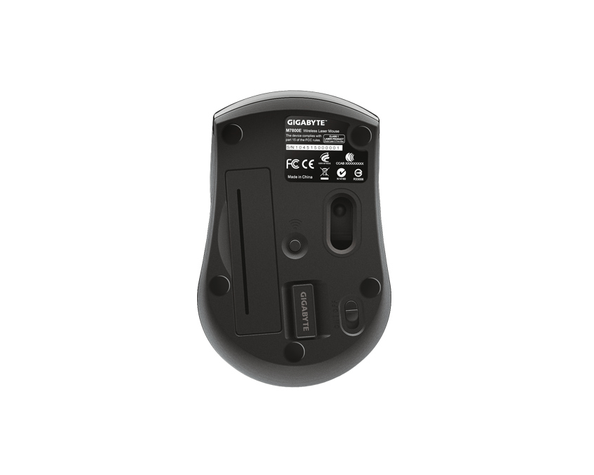 Raton Gigabyte Blanco Usb Laser 2.4ghz Black (M7800e) imagen 4