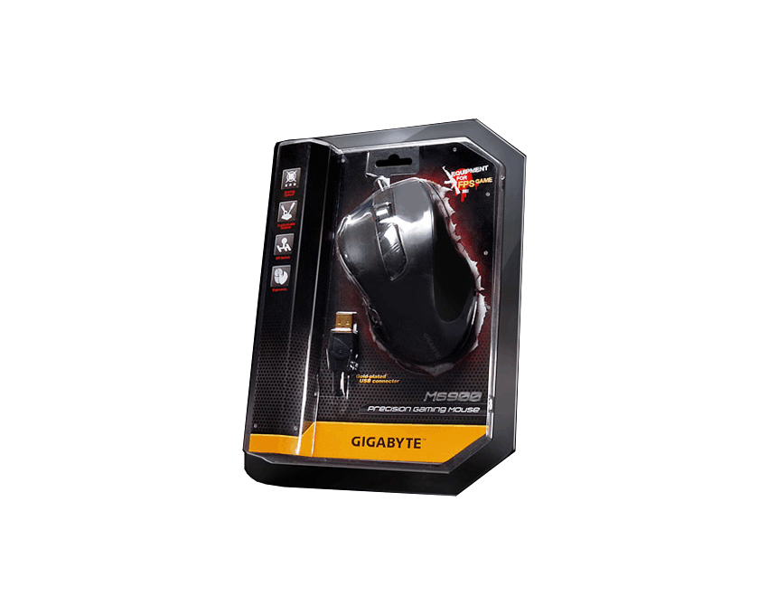 Ratón Gigabyte Óptico USB Game Mouse Negro  M6900 imagen 5