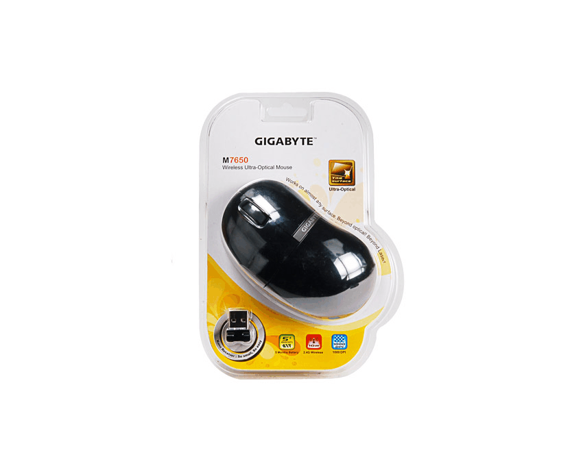 Ratón Gigabyte Ultraóptico Blanco y Negro USB  M7650 imagen 3
