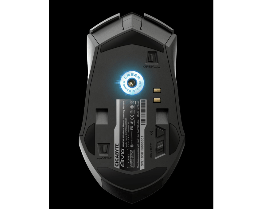 Raton Gigabyte Usb Twin-Eye Laser  Black (M8600-Black) imagen 2