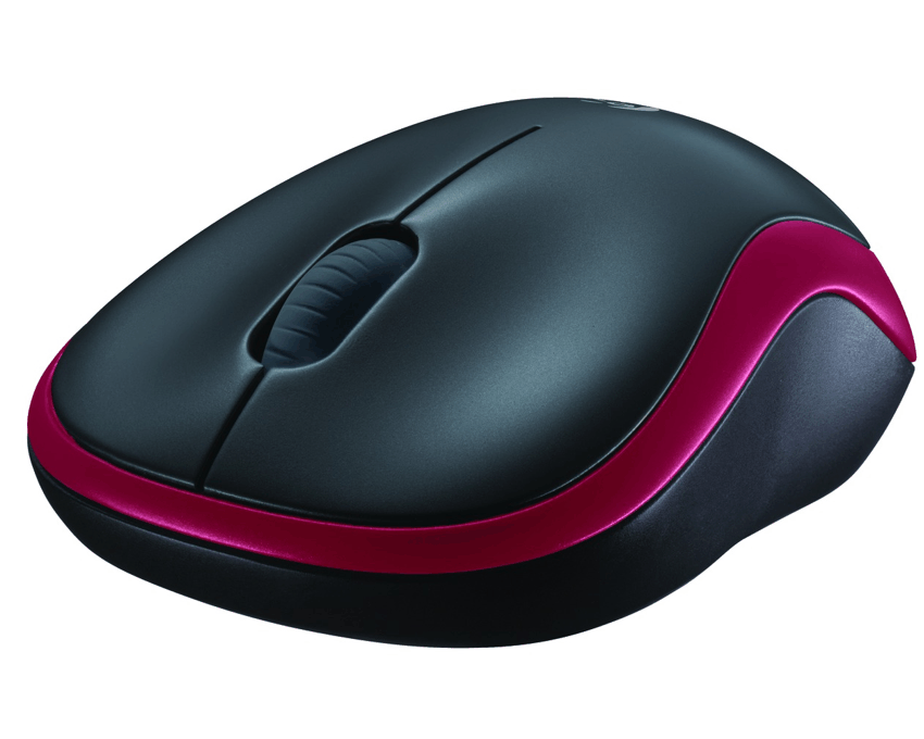 Raton Logitech M185 Rojo Wireless imagen 2
