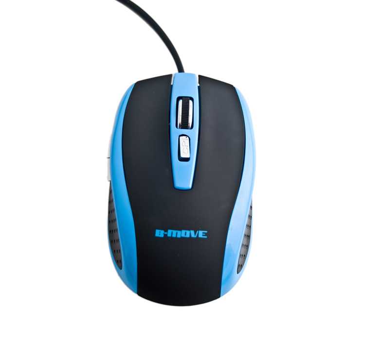 Ratón Óptico B-MOVE Precission Azul 1000/1600/2000 dpi