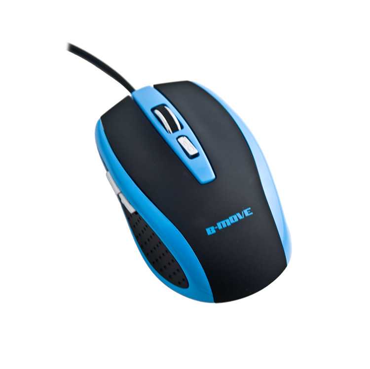 Ratón Óptico B-MOVE Precission Azul 1000/1600/2000 dpi imagen 2