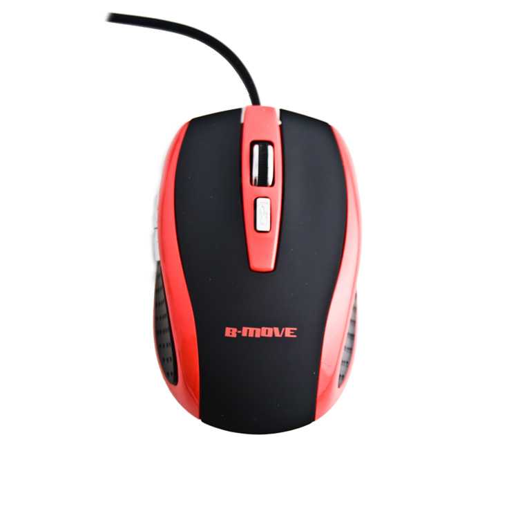 Ratón Óptico B-MOVE Precission Rojo 1000/1600/2000 dpi