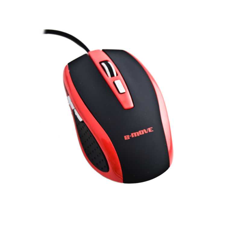 Ratón Óptico B-MOVE Precission Rojo 1000/1600/2000 dpi imagen 2