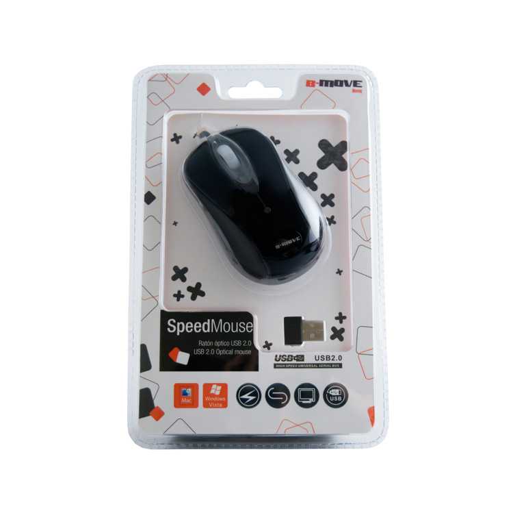 Ratón Óptico B-MOVE Speed Mouse Negro imagen 2