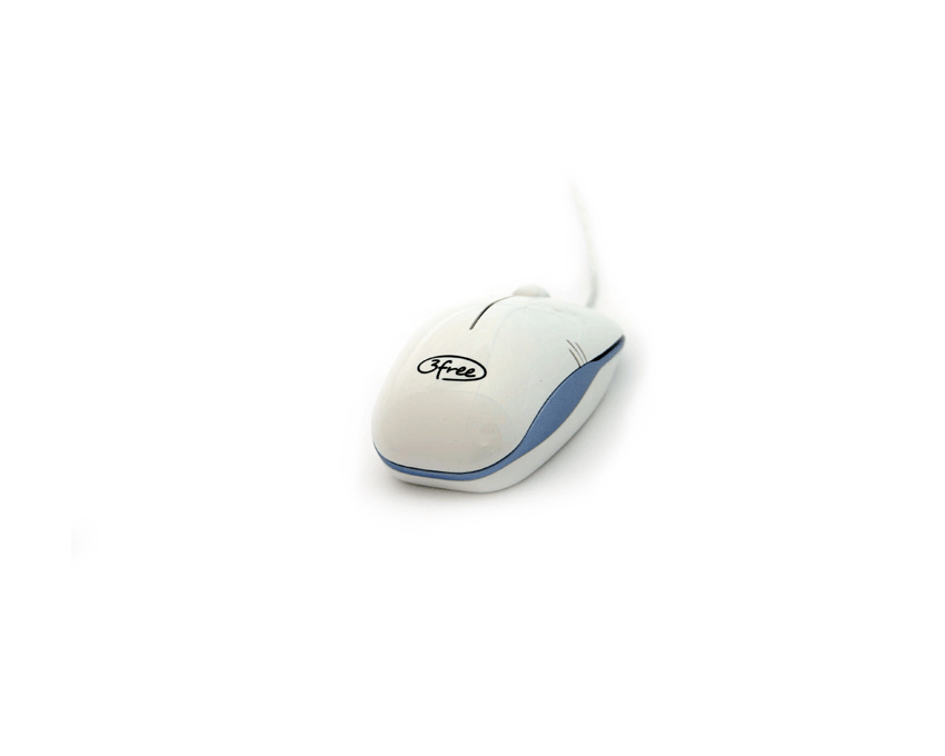 Raton Optico USB 3FREE MCM101/WB Blanco Azul imagen 4