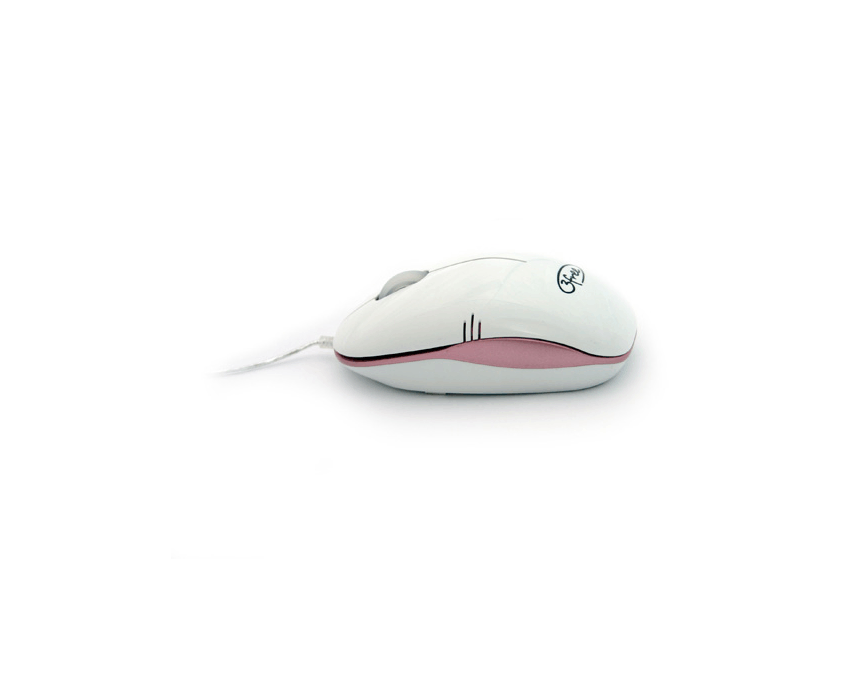 Raton Optico USB 3FREE MCM101/WP BLANCO ROSA imagen 2