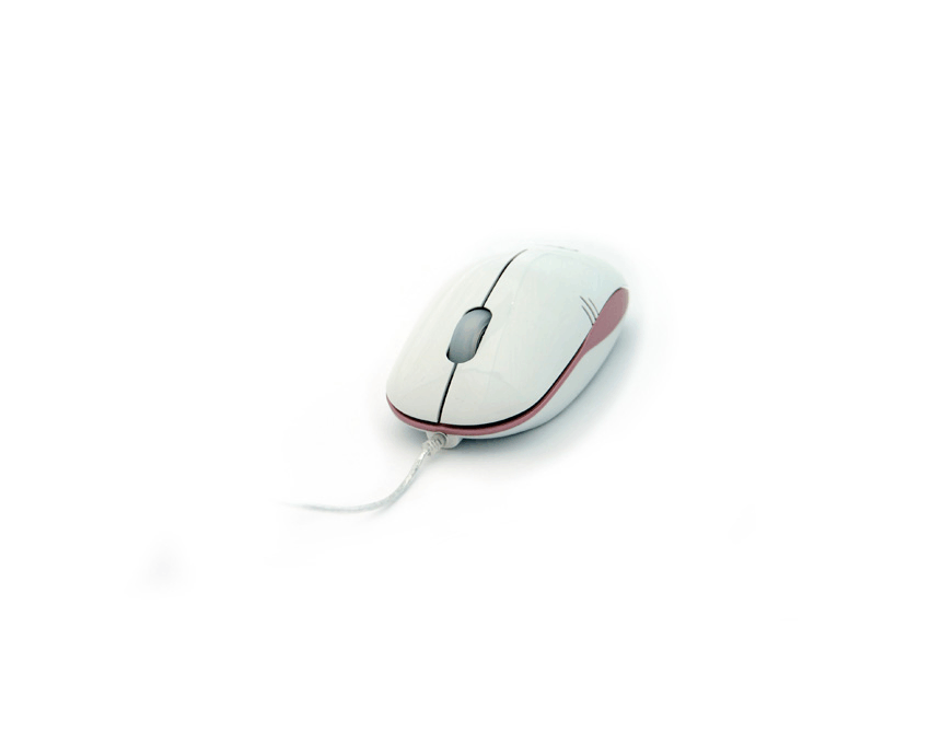 Raton Optico USB 3FREE MCM101/WP BLANCO ROSA imagen 3