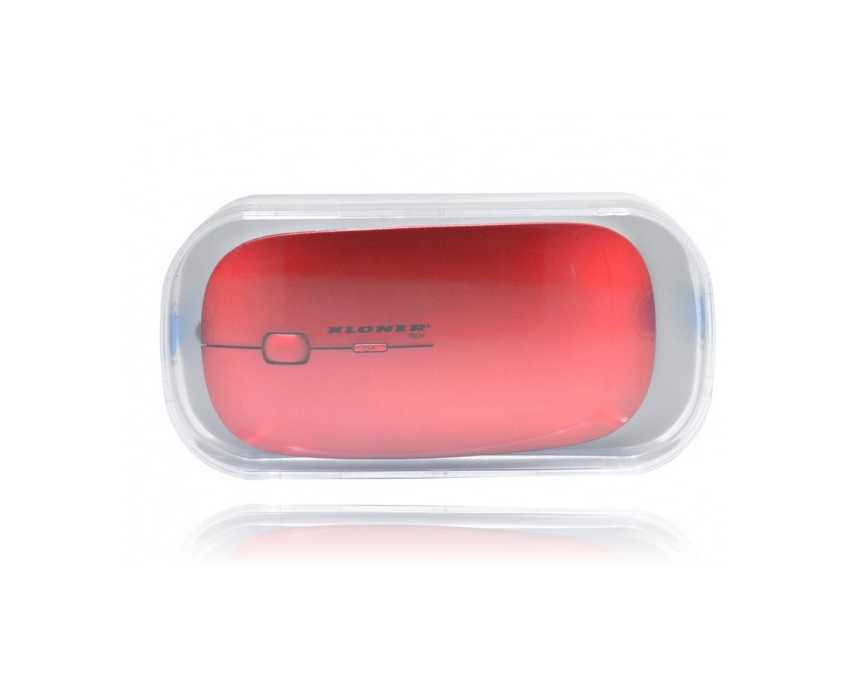 Raton SLIM Wireless KLONER Rojo KRW102 imagen 4