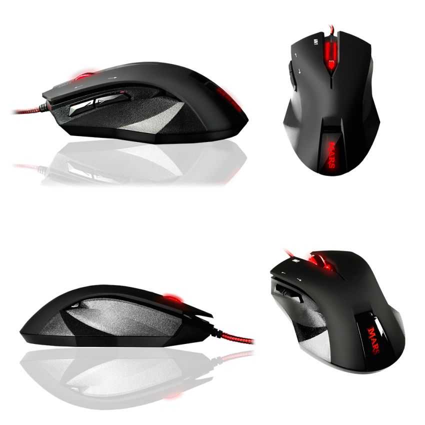 Raton TACENS Gaming MARS MM1 Optico 3200DPI 6 Botones USB