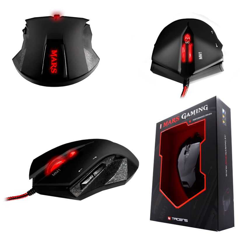Raton TACENS Gaming MARS MM1 Optico 3200DPI 6 Botones USB imagen 2