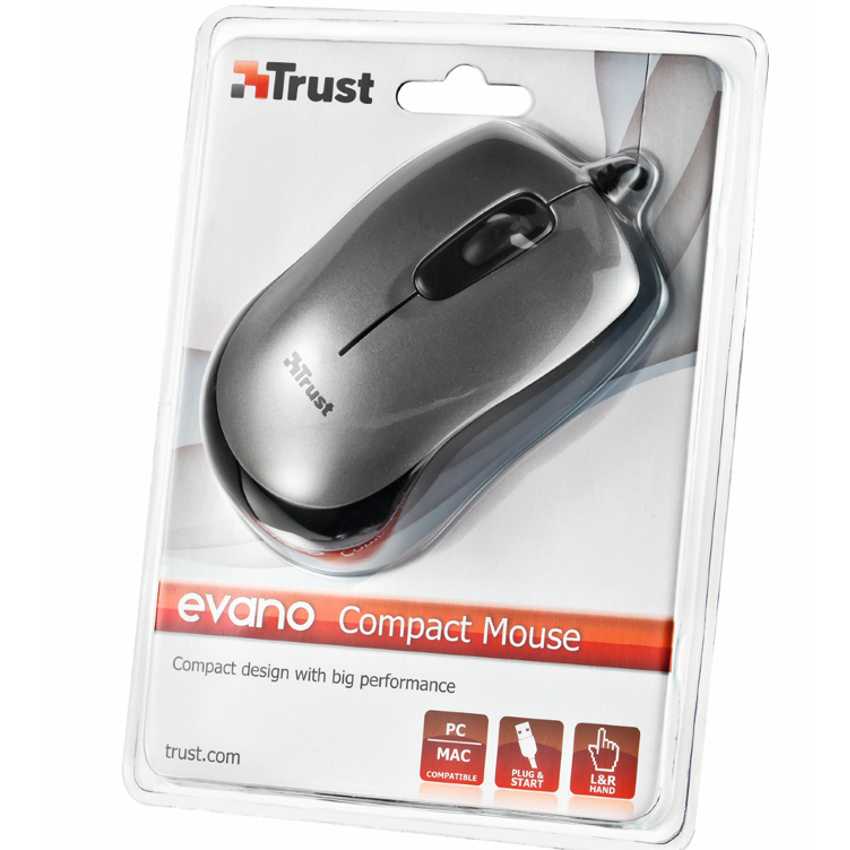 Raton Trust Evano Gris imagen 3