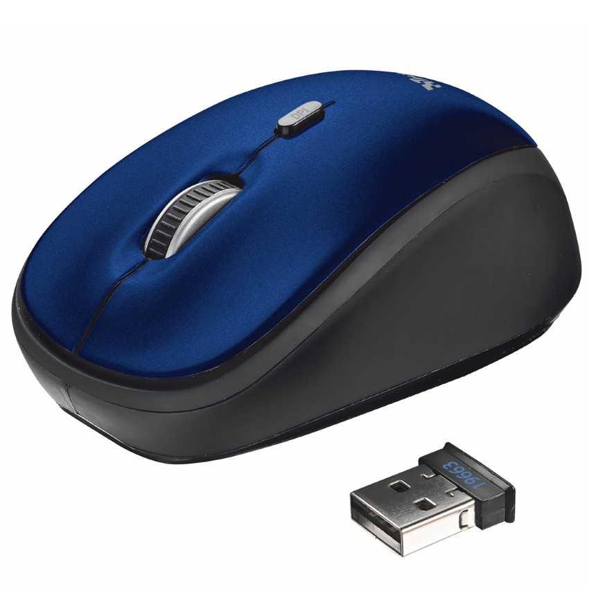Raton Trust YVI Inalambrico Azul