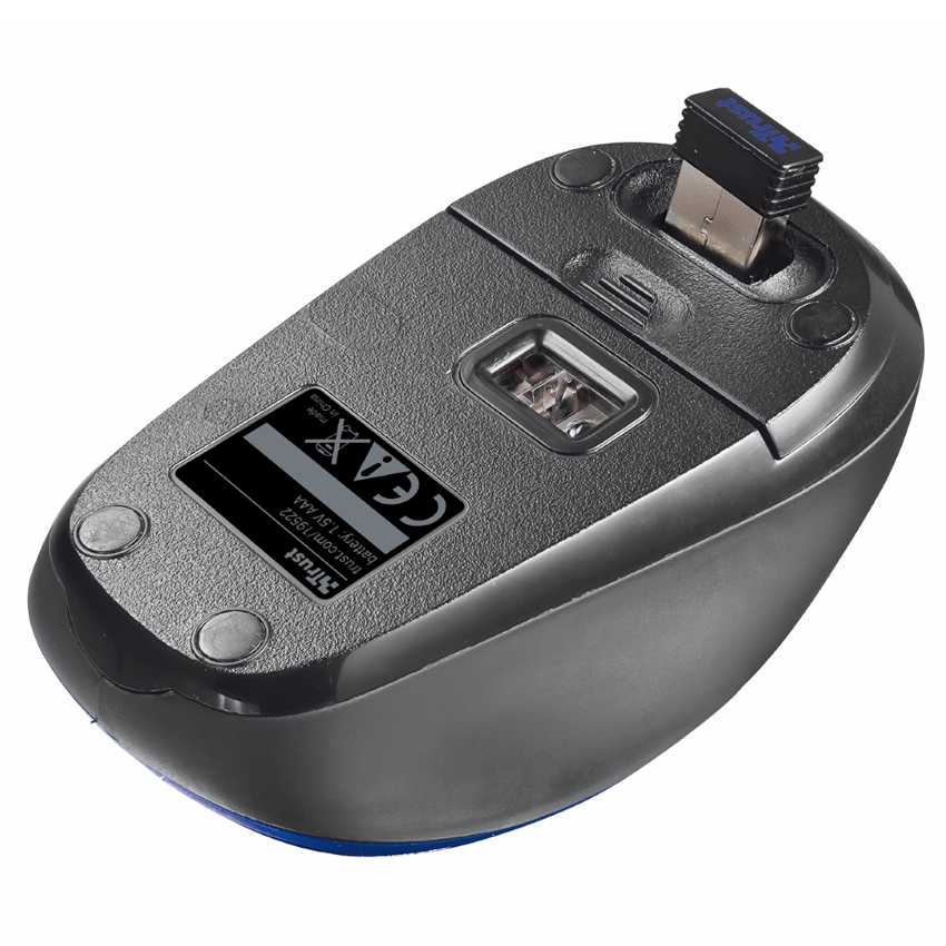 Raton Trust YVI Inalambrico Azul imagen 4