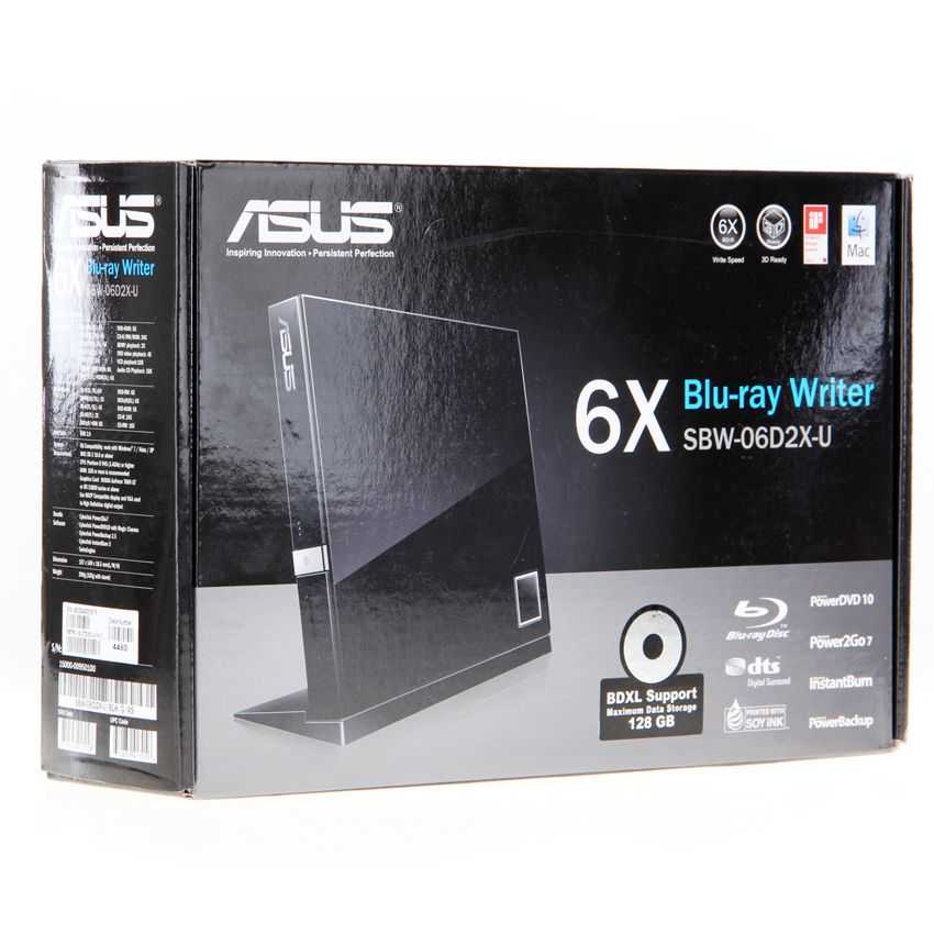 Regrabadora DVD Lector Blu-Ray ASUS SBC-06D2X-U Externa USB Slim imagen 2