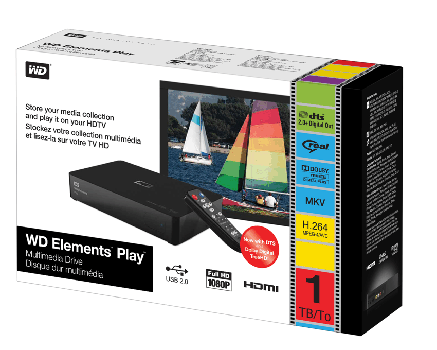 Reprodutor Western Digital Element Media Player  1 Tera  imagen 4