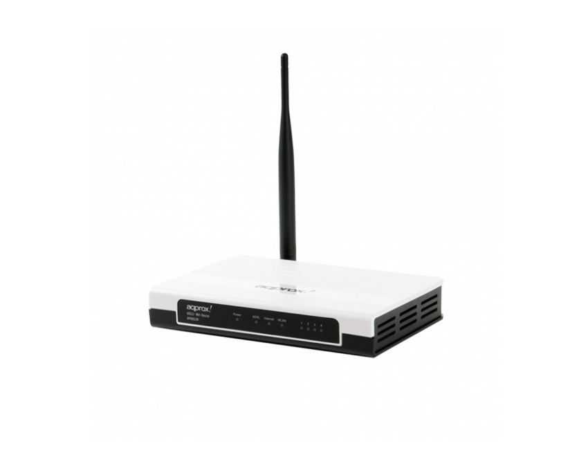 Router Modem APPROX ADSL2+ WIFI-AP 54Mbps 4 Puertos 10-100