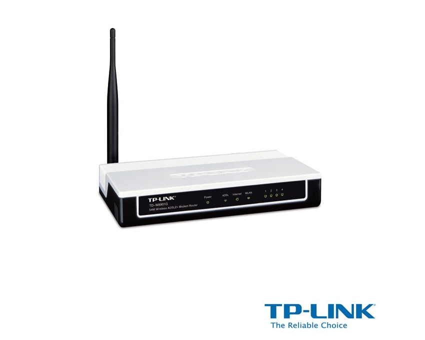 Router TP-LINK Adsl Wireless 54Mbs - B/G - 1 Antena