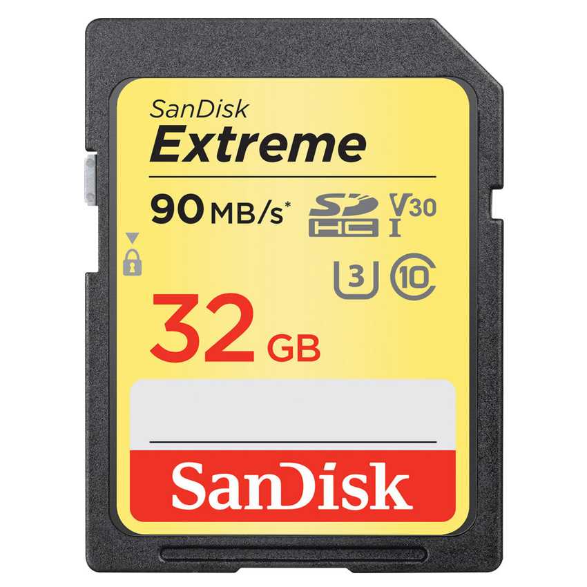 Sandisk SD 32GB Extreme Clase 10 V30 USH-I U3