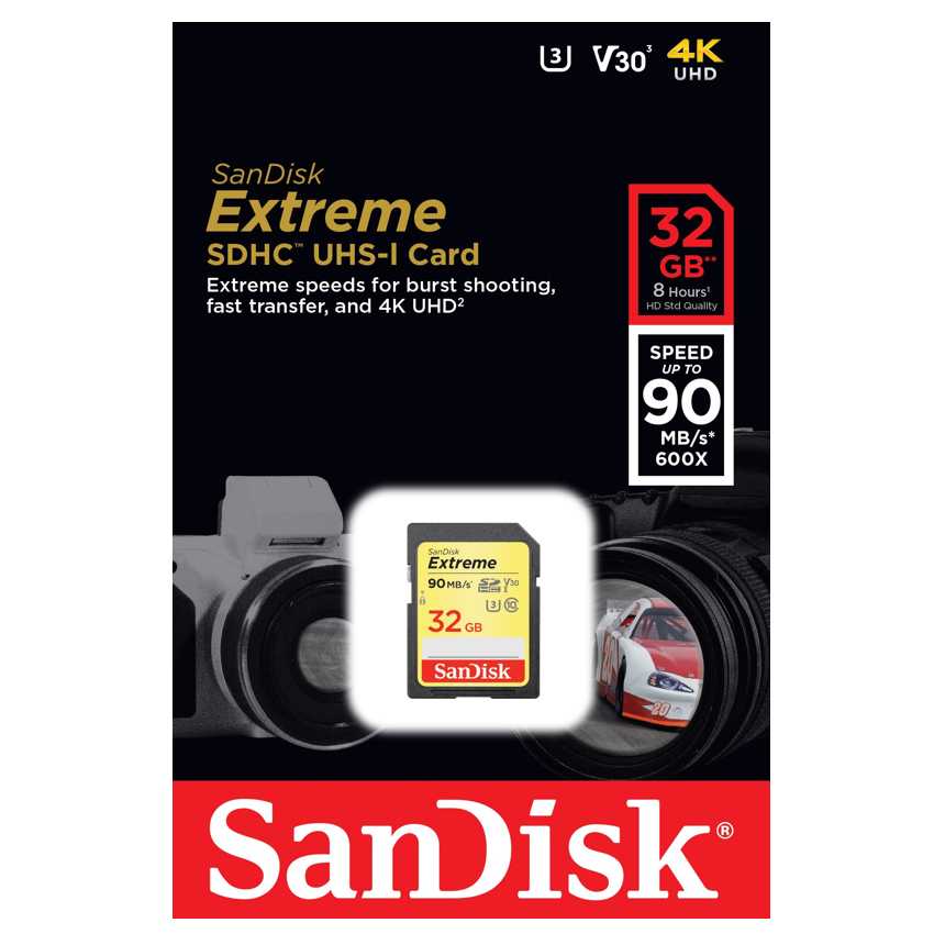 Sandisk SD 32GB Extreme Clase 10 V30 USH-I U3 imagen 4