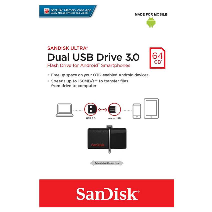 Sandisk Ultra Dual 64 Gb. USB 3.0 imagen 5