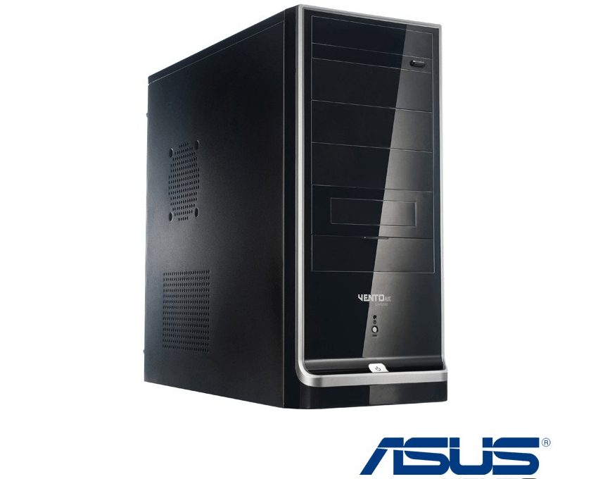 Semitorre ATX ASUS-VENTO TAK51 Negra-Plata