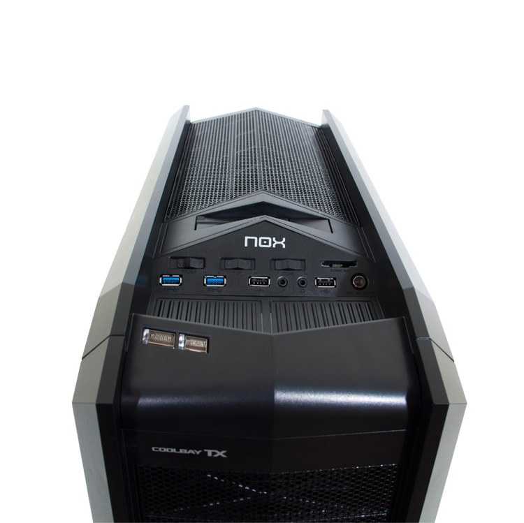 Semitorre ATX NOX Coolbay TX Docking USB 3.0 Negra imagen 2