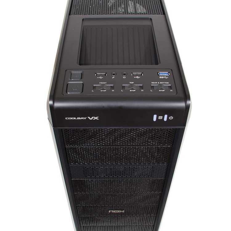 Semitorre ATX NOX Coolbay VX Negra LED Azul