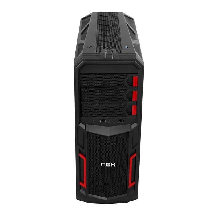 Semitorre ATX NOX NX-3 USB 3.0 LED Rojo