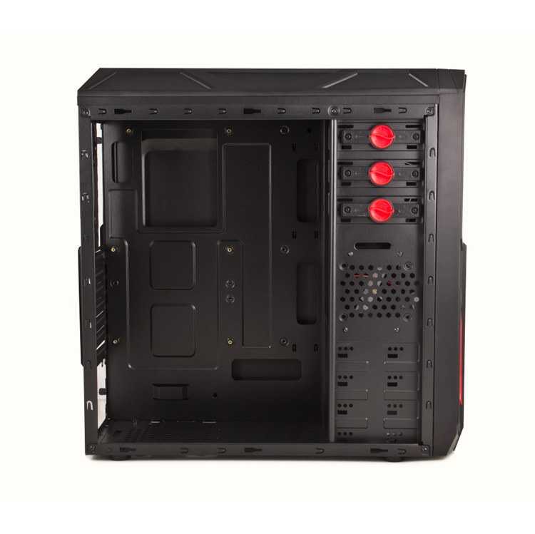Semitorre ATX NOX NX-3 USB 3.0 LED Rojo imagen 3