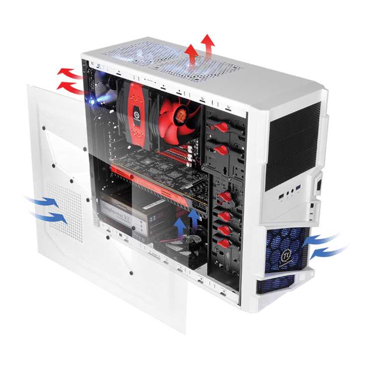 Semitorre ATX THERMALTAKE Commander MS-I Blanca imagen 3