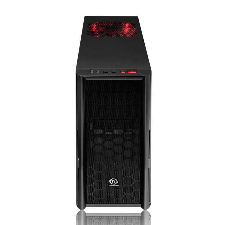 Semitorre ATX THERMALTAKE Element T 20cm LED Rojo
