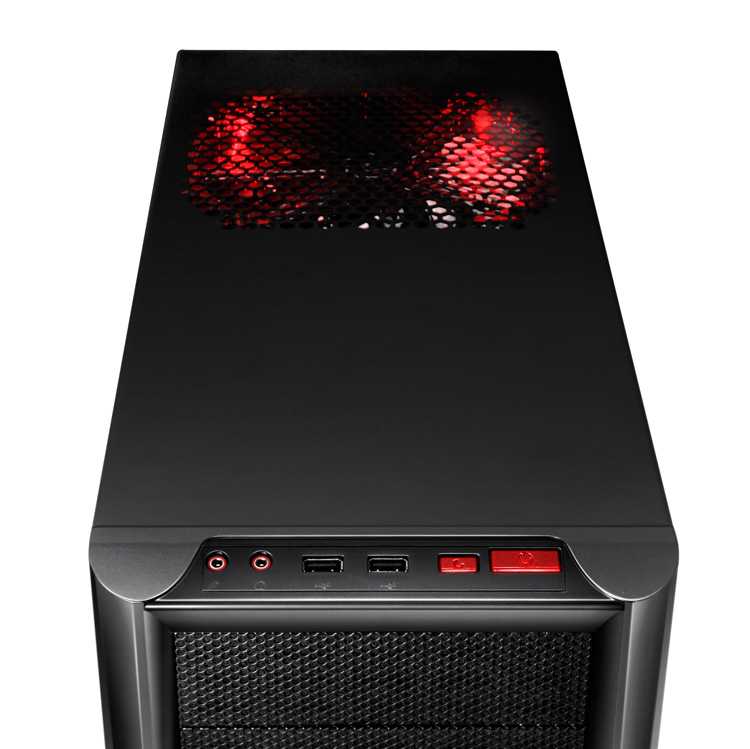 Semitorre ATX THERMALTAKE Element T 20cm LED Rojo imagen 2