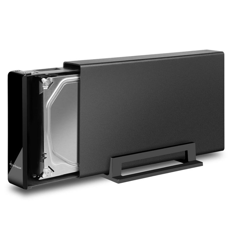 SharKoon Swift Case Pro 3.5" USB 3.0 Negro imagen 2