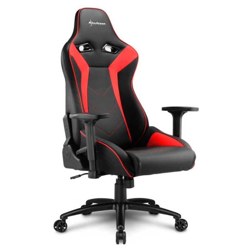 Sharkoon Elbrus 3 Silla Gaming Negra Roja 160 Grados imagen 3