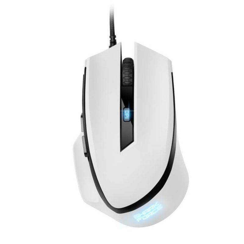 Sharkoon Shark Force II Ratón Gaming Blanco imagen 2