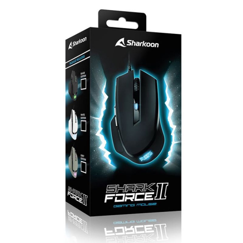 Sharkoon Shark Force II Ratón Gaming Blanco imagen 4
