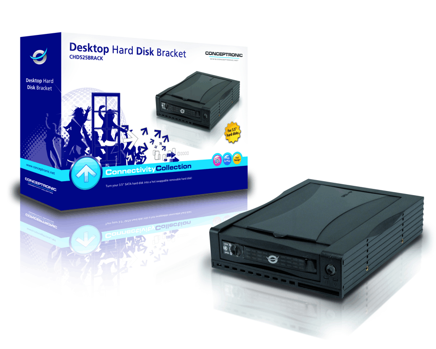 Soporte Extraible Conceptronic de Disco Duro para Cpu 5.25" SATA imagen 4