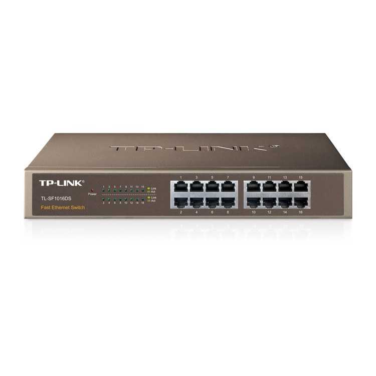 Switch Tp-Link 16 Puertos 10/100 - RJ45 Rack
