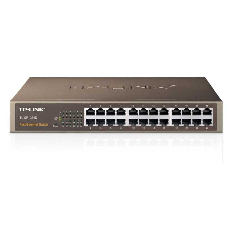 Switch Tp-Link 24 Puertos 10/100 - RJ45 Rack