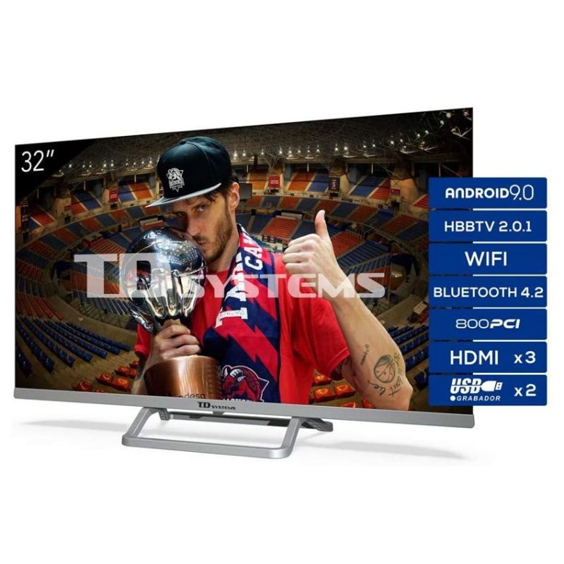TD SYSTEMS K32DLX11HS Televisor 32" HD Smart TV Android TV Negro Plata imagen 4