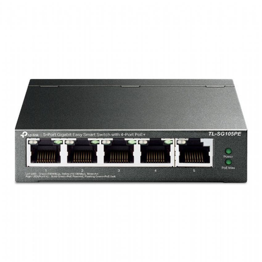 TP-INK SG105PE Switch 5 Puertos 10/100/1000 PoE+