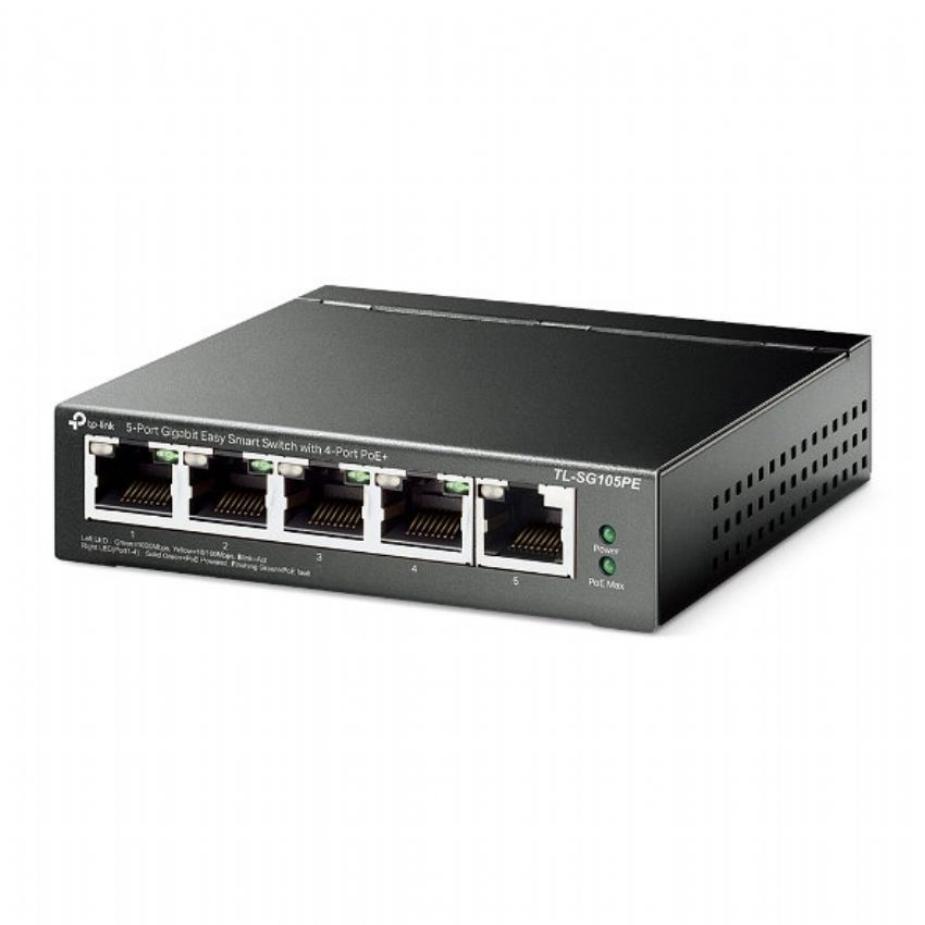 TP-INK SG105PE Switch 5 Puertos 10/100/1000 PoE+ imagen 2