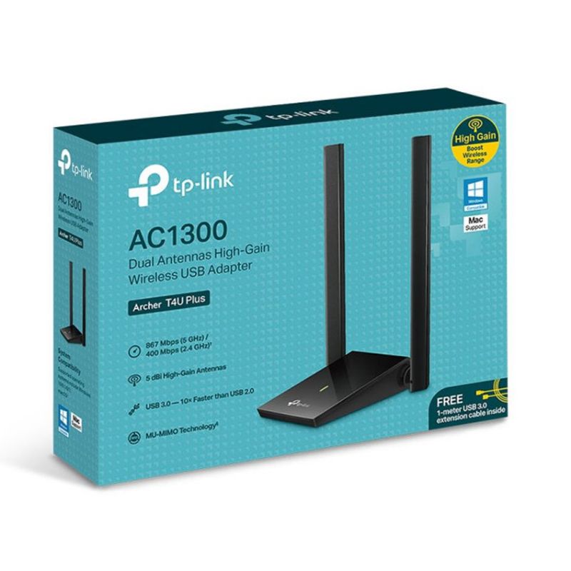 TP-LINK Archer T4U Plus AC1300 Antenas Dual USB 3.0 867 MBPS imagen 5