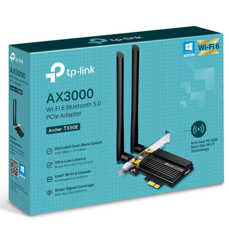 TP-LINK Archer TX50E Tarjeta de Red PCIe Wifi 6 y Bluetooth 5.0 imagen 5