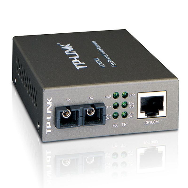 TP-LINK MC100CM Conversor RJ45 10/100 A Fibra SC Multimodo hasta 2 Kilometros