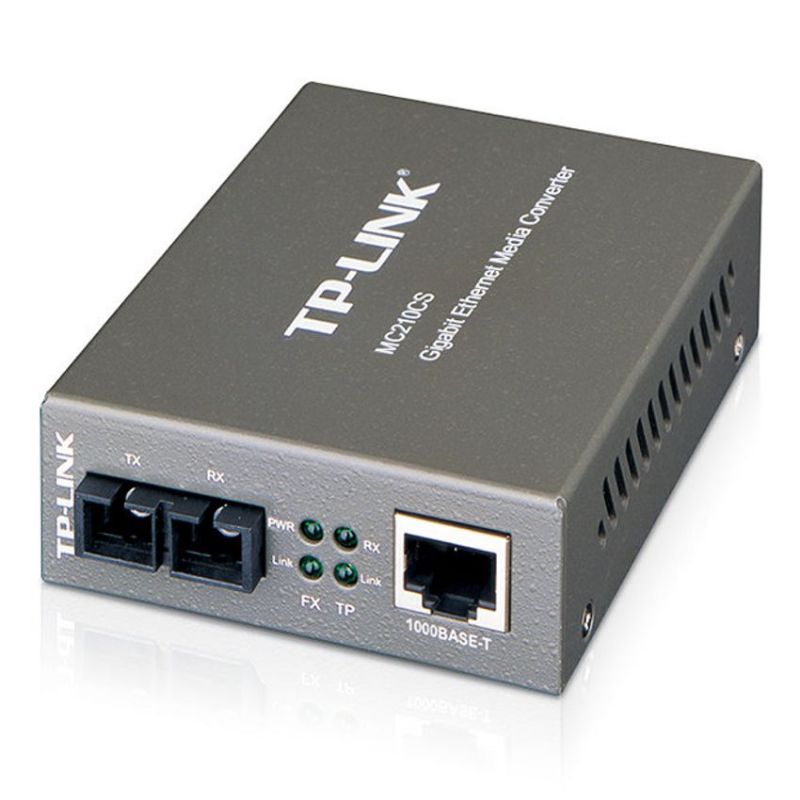 TP-LINK MC210CS Conversor RJ45 GigaLa A Fibra SC MonoModo Hasta 15Km