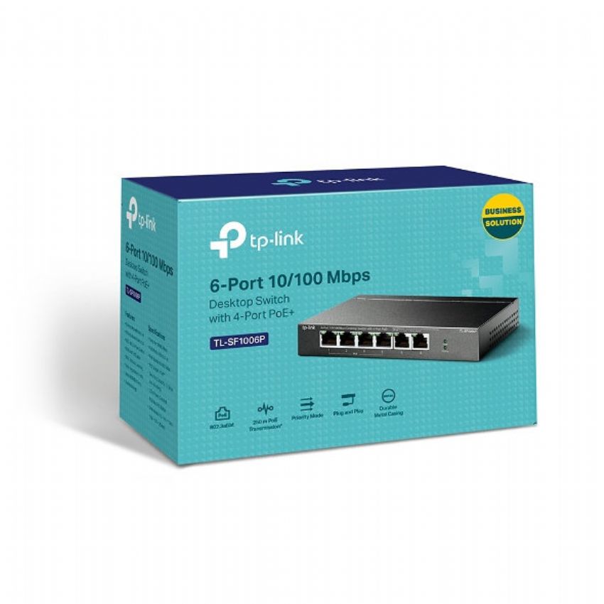 TP-LINK TL-SF1006P Switch 6 Puertos 10/100 PoE imagen 3