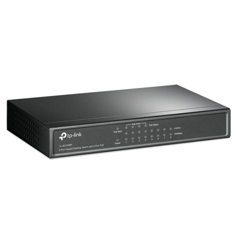 TP-LINK TL-SG1008P Switch 8 Puertos 10/100/1000 (4 POE) imagen 2